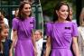 Kate Middleton wears lilac midi dress for surprise Wimbledon appearance with daughter Princess Charlotte, 9