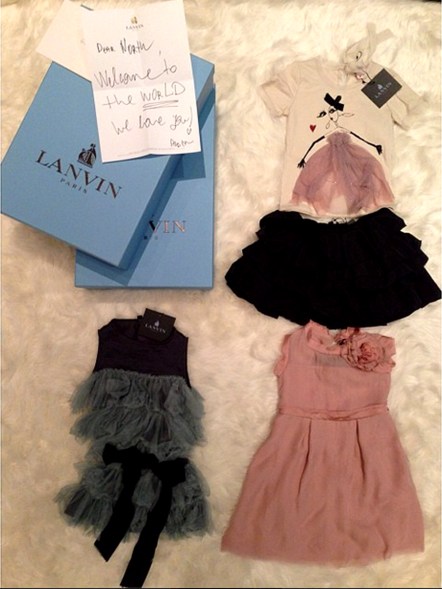 custom made Lanvin dresses North West