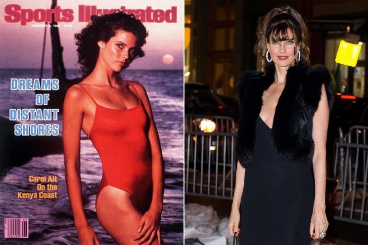 Carol Alt, today on the right, was the cover girl on Sports Illustrated's Swimsuit Edition in 1982.