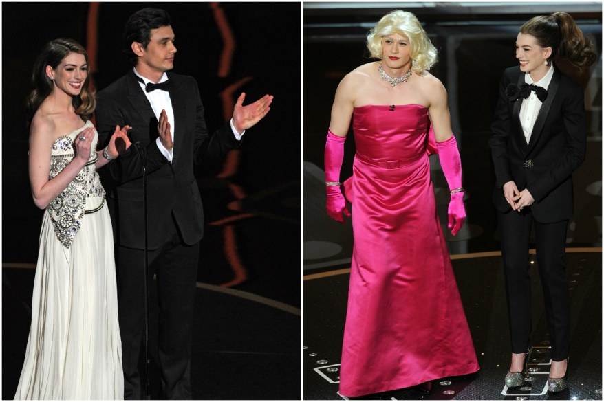 Anne Hathaway and James Franco hosting the 2011 Academy Awards