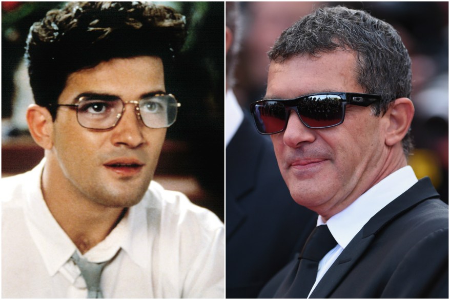 Antonio Banderas in 1988 and today