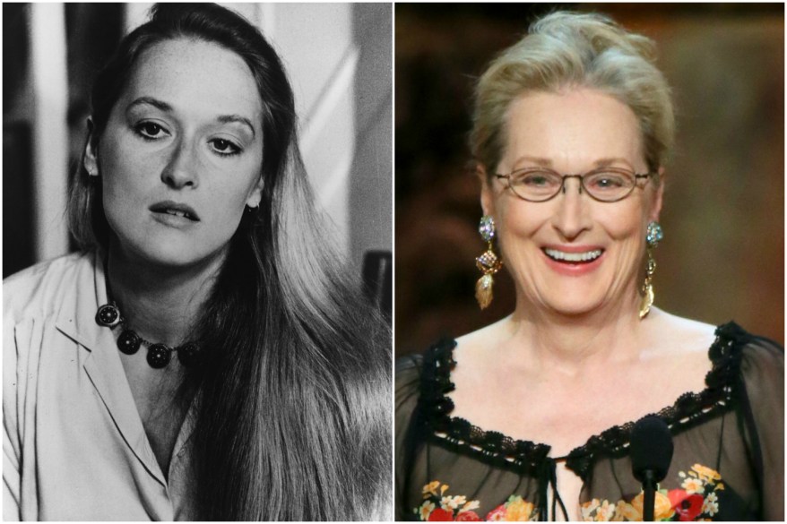 Meryl Streep circa 1980 and today