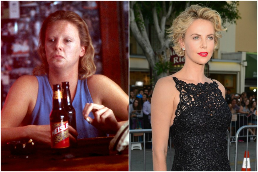 Charlize Theron put on 30 pounds to play serial killer Aileen Wuornos in "Monster" because her body was too "athletic." Tough life.