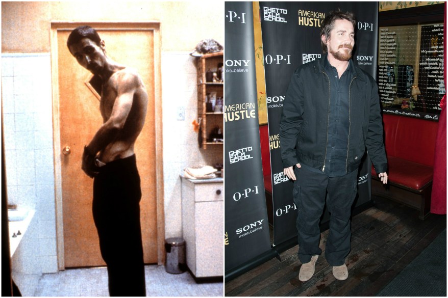 Christian Bale lost a whopping 63 pounds to play a chronic insomniac in "The Machinist."