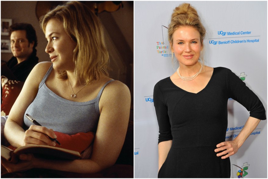 Renee Zellweger put on between 25 and 30 pounds to play Bridget Jones in 2001 and then again in 2003, causing the usually bony starlet to look, well, normal.