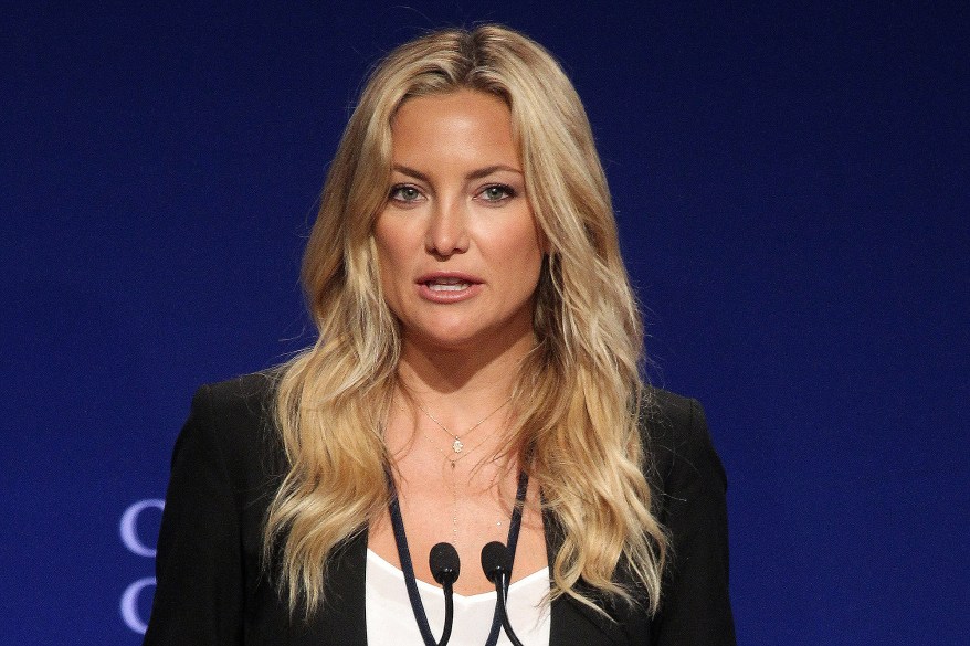 US actress Kate Hudson attends the Clinton Global Initiative (CGI) September 25, 2013 in New York. AFP PHOTO/Mehdi Taamallah (Photo credit should read MEHDI TAAMALLAH/AFP/Getty Images)