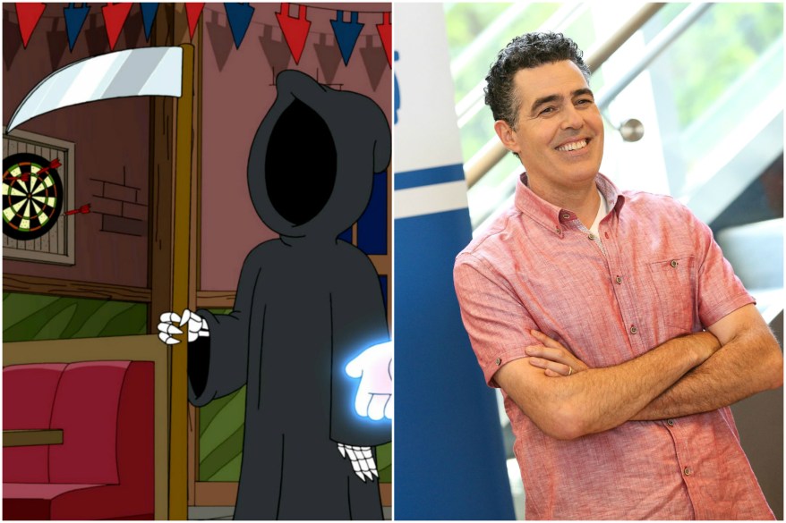 Adam Carolla is Death in "Family Guy."