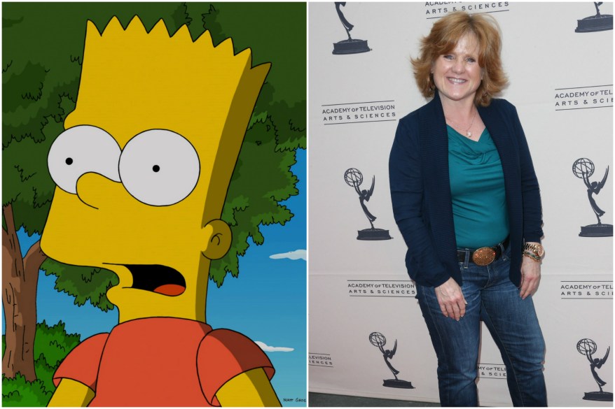 Yep: That woman, Nancy Cartwright, voices Bart Simpson.