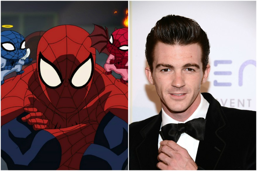 The man behind the mask: When he's not too busy trolling Beliebers on Twitter, Drake Bell is the voice of Disney's "Ultimate Spider-Man."