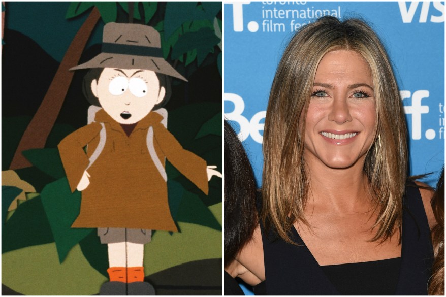 Jennifer Aniston guest starred as Miss Stevens on "South Park."