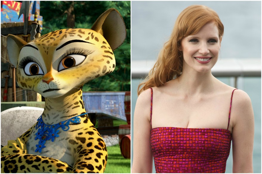 Jessica Chastain is Gia in "Madagascar 3: Europe's Most Wanted."