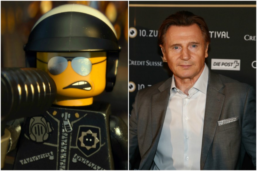 Liam Neeson played an emotionally confused cop in "The Lego Movie."