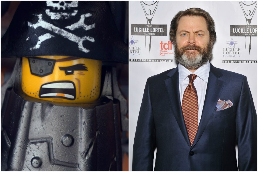 Nick Offerman was a pirate in "The Lego Movie."