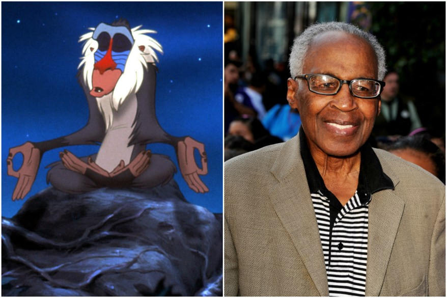 Robert Guillaume voiced the mystic Rafiki in "The Lion King."