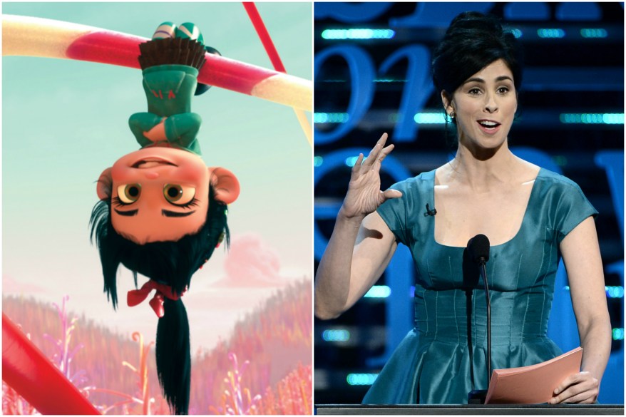 Sarah Silverman was a too-cute glitch in "Wreck-It Ralph" named Vanellope.