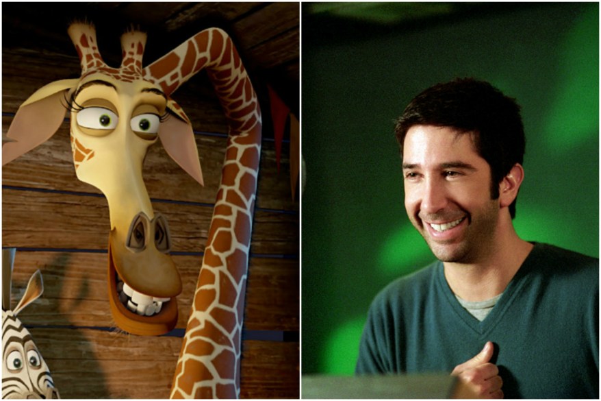 David Schwimmer is Melman the giraffe in "Madagascar."