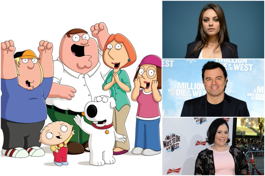 Seth MacFarlane voices all the characters on "Family Guy" except Lois, played by Alex Borstein, and Meg, voiced by Mila Kunis.