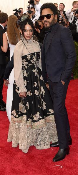 Lisa Bonet and Lenny Kravitz