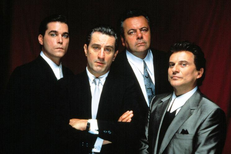 GOODFELLAS, Ray Liotta, Robert De Niro, Paul Sorvino, Joe Pesci, 1990