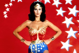 Lynda Carter as "Wonder Woman" in the 1970s