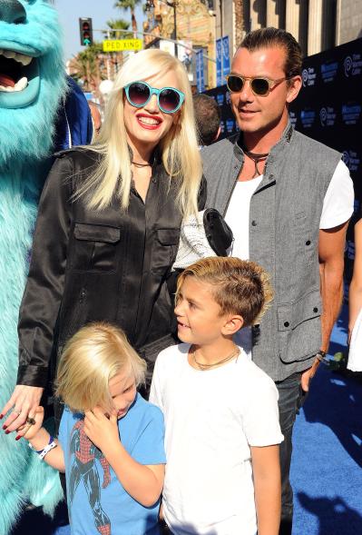 At the "Monsters University" premiere with sons Zuma and Kingston on June 17, 2013