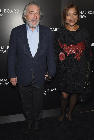 Robert De Niro and Grace Hightower attend the National Board of Review gala in New York on Tuesday.