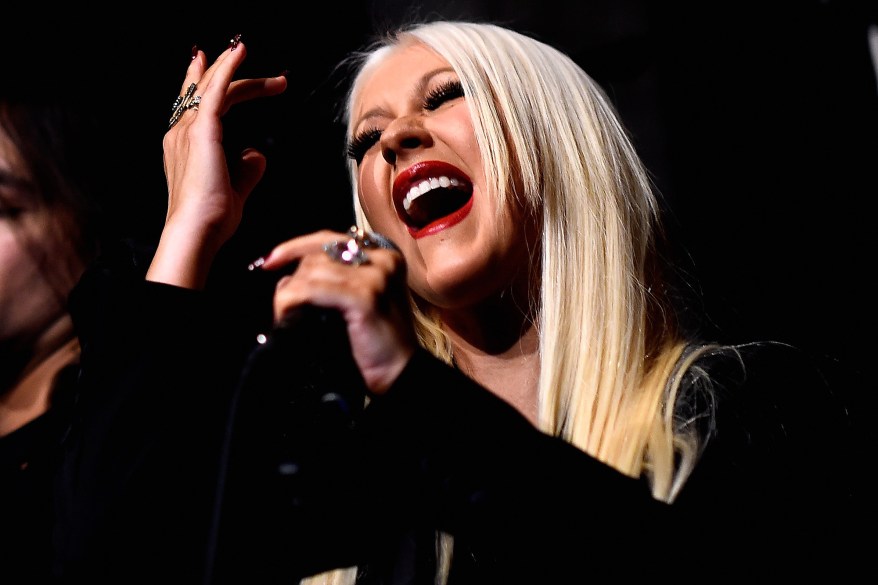 Christina Aguilera risks a wardrobe malfunction and more star snaps of the day