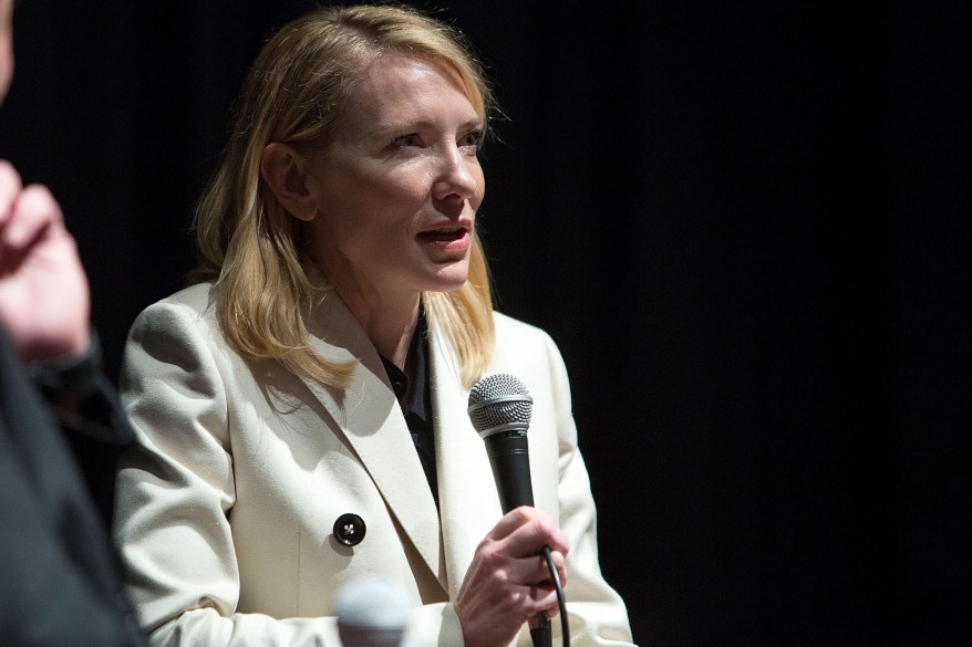 Cate Blanchett speaks at a BAFTA LA event on Tuesday.