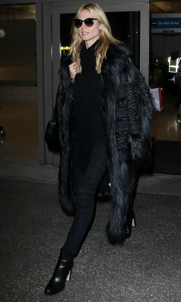 Heidi Klum arrives at LAX on Wednesday.