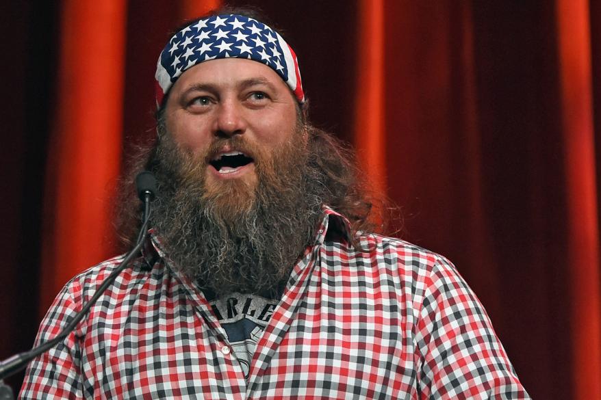 "Duck Dynasty" star Willie Robertson introduced Trump at a September 2015 rally in Oklahoma. "Here’s the deal. We’re both successful businessmen. We both have pretty big shows on television," he said. "We both have wives that are 1,000 times better looking than us. So I like Trump."