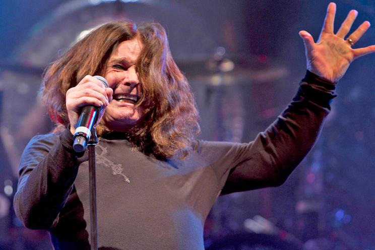 Ozzy Osbourne performs with Black Sabbath at the PNC Bank Arts Center in Holmdel, N.J., Sunday, Aug. 4, 2013. Three members of the original quartet are on tour to promote their first studio album together in 35-years. (New York Post/Chad Rachman)