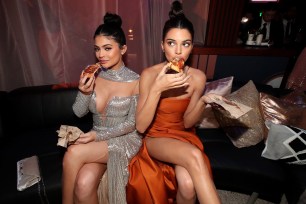 Kylie and Kendall Jenner at the NBCUniversal afterparty