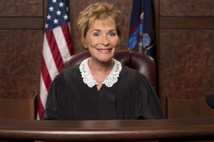 Judith "Judge Judy" Sheindlin on set