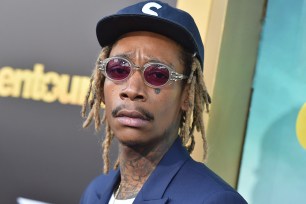 WESTWOOD, CA - JUNE 01: Wiz Khalifa attends the premiere of Warner Bros. Pictures' "Entourage" at Regency Village Theatre on June 1, 2015 in Westwood, California. (Photo by Kevin Winter/Getty Images)