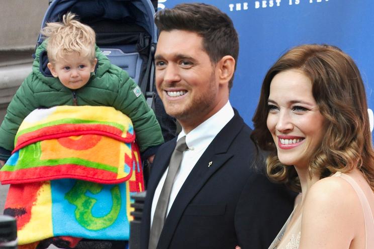 Noah Bublé, Michael Bublé and Luisana Lopilato