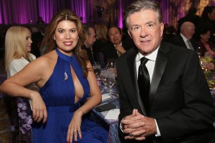 GOLETA, CA - NOVEMBER 07: Tanya Thicke and Alan Thicke attend the Dream Foundation's 14th Annual Celebration of Dreams Gala held at Bacara Resort & Spa on November 7, 2015 in Goleta, California. (Photo by Jesse Grant/Getty Images for Dream Foundation)