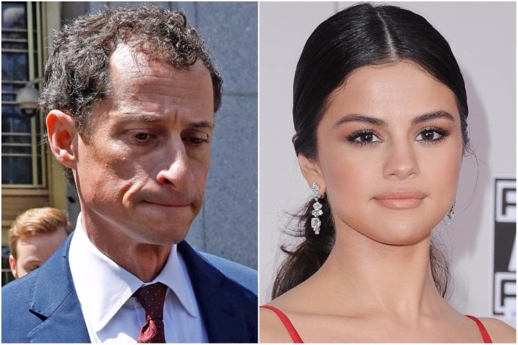 Anthony Weiner and Selena Gomez