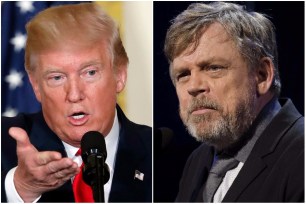 Donald Trump and Mark Hamill