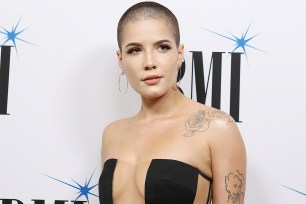 BEVERLY HILLS, CA - MAY 09: Ashley Nicolette Frangipane aka Halsey arrives to the 65th Annual BMI Pop Awards held at the Beverly Wilshire Four Seasons Hotel on May 9, 2017 in Beverly Hills, California. (Photo by Michael Tran/FilmMagic)