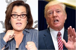 Rosie O'Donnell and Donald Trump