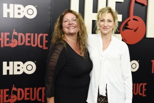 Aida Turturro and Edie Falco