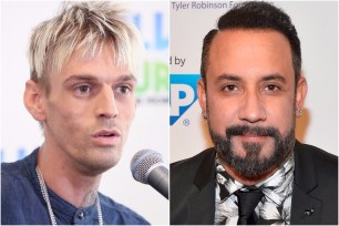 Aaron Carter and AJ McLean