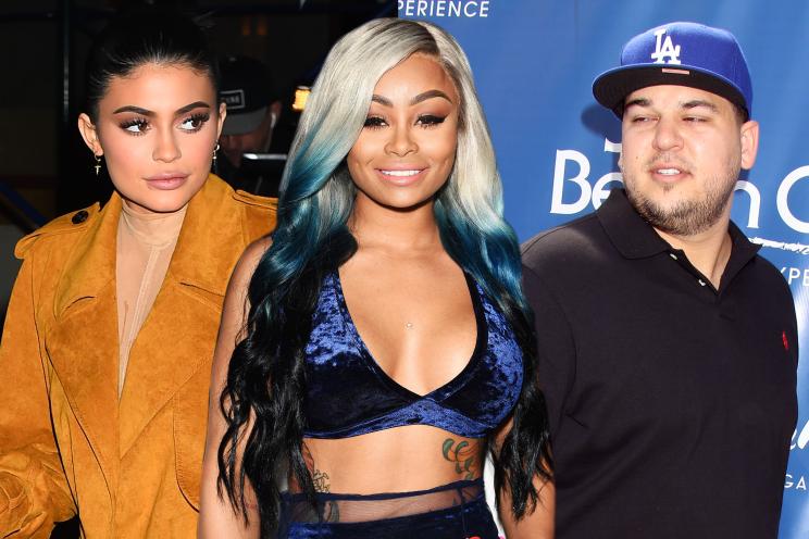 Kylie Jenner, Blac Chyna and Rob Kardashian