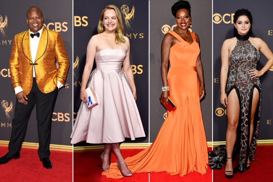 Stars of the small screen hit the 2017 Emmy Awards