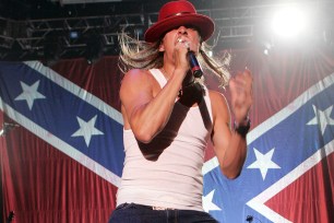 Kid Rock during Kid Rock's 4th of July Performance at Trump Taj Mahal Casino at Trump Taj Mahal Casino in Atlantic City, New Jersey, United States. (Photo by Chris Polk/FilmMagic)