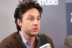 PARK CITY, UT - JANUARY 18: Filmmaker Zach Braff speaks at the The Variety Studio: Sundance Edition Presented By Dawn Levy on January 18, 2014 in Park City, Utah. (Photo by Jonathan Leibson/Getty Images for Variety)