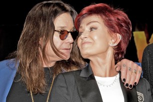 HOLLYWOOD, CA - MAY 12: Ozzy Osbourne and Sharon Osbourne attend the Ozzy Osbourne and Corey Taylor special announcement press conference on May 12, 2016 in Hollywood, California. (Photo by Tibrina Hobson/WireImage)