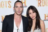 Jonathan Rhys Meyers and wife Mara Lane