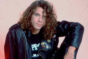 Portrait of Michael Hutchence of INXS at the Miami Arena in Miami, Florida, March 1, 1988. (Photo by Paul Natkin/Getty Images)