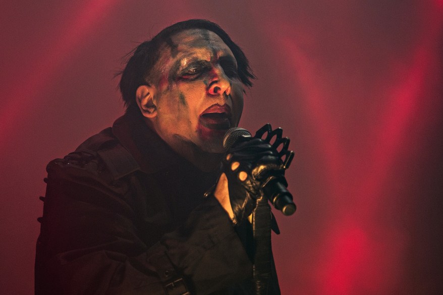 Concert Of American Rock Musician Marilyn Manson At Stadium Club.